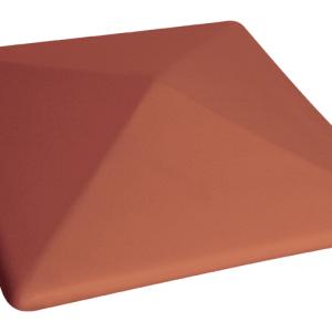 Клинкерный колпак для забора Рубиновый красный (01) Ruby-red