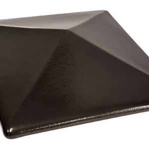 Клинкерный колпак для забора Ониксовый черный (17) Onyx black